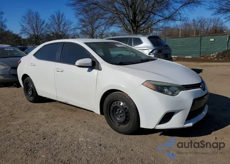 2015 Toyota Corolla L from USA, damaged, VIN 5YFBURHE9FP284101